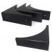 Corner Guard,glrovazas 4 Pcs Decorative Desk Box Corner Protector Desk Case Edge Cover Safety Guard Furniture Corner Bumpers Thickened Hardware for Jewrlry Box Cabinet(Black)