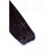 WEFT Extensions Real Hair Tress Glamxtensions smooth 100% Remy Indian real hair Human hair - 50cm in the color #02 Dark brown - hair extension hair sealing for sewing