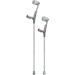 Non-Slip Adult Forearm Crutch(Pair) Height Adjustable Arm Cuff Crutch Lightweight Aluminum Alloy Portable Elbow Walker Interesting Selfless dedication - Buy Online on GoSupps.com