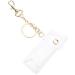 Buy Clear PVC Fashion Keychain Lipstick Holder | Stylish Outdoor Lipstick Sleeve Keychain - Buy Online on GoSupps.com