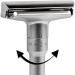 QSHAVE Adjustable Double Edge Safety Razor with Titanium Coated Blades - Buy Online on GoSupps.com