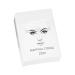 Hemoton 1Box Eyebrow Makeup Tool Eyebrow Ruler cosmetic Eyebrow Drawing Auxiliary Tool ink line 6x4.5cm White