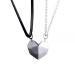Couple magnetic chain romantic surprise for girlfriend friend couple 2 paired necklaces that put on each other Valentine's Day Christmas and anniversary gifts