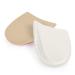 Liner Heel Cups GEL Heel Protectors Foot Orthotic Inserts Adult Premium Stand for Plantar Fasciitis and Heel Blister Prevention(Transparent base apricot noodles Small)