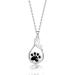 Dog Paw Necklace Dog Mom Gift Puppy Dog Cat Pet Paw Print Pendent Necklace Dog Remembrance Pet Loss Memorial Gift for Dog Mom Cat Mom footprint N