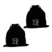 Gogogmee 2pcs Velvet Bag Hair Dryer Storage Hair Dryer Bag Travel Makeup Bag Hairdryer Bag Black Flannel