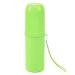 Digjobk toothbrush cup portable travel toothpaste toothbrush holder cap case household toothbrush storage cup outdoor holder (color: green)
