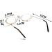 Fopytu Magnifying Folding Flip Down Makeup Glasses - Cosmetic Readers for Precision & Style - Shop Internationally - Buy Online on GoSupps.com