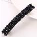 Black Hair Clips Handmade Rhinestone Barrettes Metal Hair Holders Clips and Barrettes Hair Clips for Women Girls Headwear Styling Clips and Barrettes Hair Accessories