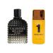 Valentine Milano Cologne for Men (EDP) & Gold No. 1 Cologne For Men (EDT) Fragrance for Men Wonderful Gift Masculine Scent for All Skin Types 3.4 Fl Oz Each (Pack of 2) Gold no 1