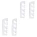 Hemoton 2 Pairs Five Toe Splitter Silicone Gel Hammer Toe Gel Toe Separators Dividers Orthopedic Bunion Hallux Valgus Overlapping Toe Adjuster Whitex2pcs 9.5x2.7mx2pcs