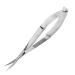 Micro Scissors Stainless Steel Face Hair Eyelash Scissors Grafting Tool Curved Mirror