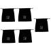 Healeved 5pcs Flannel Hair Dryer Bag Cosmetic Bag Hairdryer Bag Drawstring Purse Hair Dryer Drawstring Bag 26.00X23.00X0.50CMx5pcs Blackx5pcs