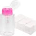 Nail Remover Pump Dispenser Nail Polish Remover Dispenser Empty Clear Push Down Bottle Plastic Pump Liquid Container Rosy 180ml - Buy Online on GoSupps.com