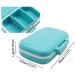 Small Pill Box Supplement Case - Travel Medication Organizer with 3 Compartments | Daily Vitamin Carry Case (Pink White Blue Green) - Perfect for Pocket or Purse - Buy Online on GoSupps.com