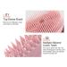 MYCOMBO Exfoliating Silicone Body Scrubber - 2 in 1 Bath & Shampoo Brush | Scalp Massager | Hygienic & Long Lasting - Pink - Buy Online on GoSupps.com