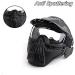 NINAT Airsoft Mask Full Face Tactical Mask with Lens Goggles for Halloween CS Cosplay - Black/Green/Tan/Grey - Buy Online on GoSupps.com