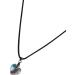Silay Lian Xue Heart Trailer Necklace - Glass Crystal & Black Leather Choker for Women | Simple Colorful Gift & Christmas Decoration - Buy Online on GoSupps.com