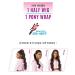 Sensationnel Instant Up & Down Half Wig Ponytail - Basic Straight Yaki Texture - Heat Resistant Synthetic Fiber - UD 8 (1B) - Buy Online on GoSupps.com