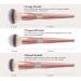 Buy Bling Diamond Encrusted Makeup Brushes Set | Professional Cosmetic Tools for Flawless Application - Buy Online on GoSupps.com