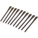 Jilibaba 10pcs Eyeglass Sunglasses Soft Silicone Rubber Temple End Tip Ear Socks Pieces Ear Tube Replacement Repair - Brown
