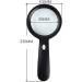 Magnifying Glass with Light 10X Magnification Lightweight Handheld Magnifying Glass for Reading Hobbies Magnifier/Black Comfortable Anniversary - Buy Online on GoSupps.com