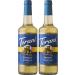 Torani Sugar Free French Vanilla Flavour Syrup 750ml bottle 2 Pack Clear Glass Bottle 2 Pack