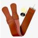 G.B.S Leather Razor 2 Strop Handmade Grain Leather, Dual Swivel Clip and Handle for Tension. Straight Razor Knife Sharpener Strop: Dressing Jar Convenient: | Suede Side, Polished