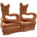 Wendysun 2pcs Cartoon Deer Wood Teether - Natural Baby Teething Toy - Buy Online on GoSupps.com