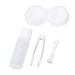 Contact lens container Portable contact lens-travel case set with mirror Small tweezers Removal pencil Nursing solution bottle Portable contact lensing box Long-lived compact soil storage set