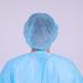 COOBL 100 PCS Disposable Blue Bouffant Caps - Anti-Dust Hair Net for Hospital, Salon, Catering & Laboratory - Buy Online on GoSupps.com