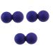 JeCompris 3st muscle peanut massage peanut-lacrosse acupressure Answer silicone roll topyoga peanuts massage ball peanut yoga roller peanut ball foot sole massage ball scroll wheel fitness mediumx3pcs dark bluex3st