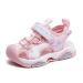 HOBIBEAR Boys Girls Sports Sandals Closed Toe Water Sandals Kid Summer Shoes for Girls Boys Sandals 10 Toddler Pink