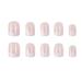 Carufin 24 Square Shiny Press-On Nails | Short Acrylic False Nails for Women & Girls | International Shipping Available - Buy Online on GoSupps.com