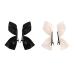 ZHOUMEIWENSP 2 Pairs No Crease Silks and satins hairpin Hair Clips Barrettes in Pairs Non-Slip Bowknot Clips Hair Accessories for Girls Women (White&Black)