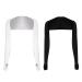 TSLRSA UV Protection Bolero - 2 pieces of scarf arm Armanschette cooling scarf Armanschettes finger holes Sun cream Cooler Shrug Arman bowl black white