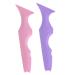 Balacoo 2pcs Silicone Beauty Ruler Purple Eyeliner Tools Facial Tool Lash Tape Eyeliner Aid The Face Carla