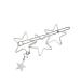 FRCOLOR star hair barrettes hair barrettes for women silver hair clip silver barrettes women's hair clips star hair clip cute hair clips for women Hair Accessories alloy Miss pin