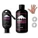 HEALTHY PLAN Liquid Chalk Grip - Professional Hand Grip, Combo Kit 8.3 oz + 1.7 oz Travel Clip & Rings Massage, Liquid Chalk for Weight Lifting,for Gymnastics pink