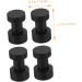 Hemobllo 4pcs Hooks Bathroom with Mounted Waterproof Home Premium Practical Mount Household Screws Towels 2.9X1.8CM Black - Buy Online on GoSupps.com