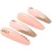 Coffin False Nails Press on Nails French Long Fake Nails Ballerina Acrylic Stick on Nails 24pcs for Women and Girls (Color : Pink Size : J) - Buy Online on GoSupps.com