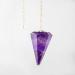Dowsing Pendulum Healing Crystals Orgonite Crystal Point Scrying Dowser 100% Genuine Gemstone Crystal Pendulum Handcrafted Healing Crystal Gifts Witchcraft Supplies (Amethyst Gemstone)