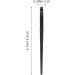 FOYTOKI 3pcs Eyeliner Brush Eyebrow Brush Makeup Brush Ultra Thin Eyeliner Brush Artificial Fiber Black - Buy Online on GoSupps.com