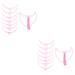 POPETPOP 6 Sets Eyebrow Aid Home Tools Portable Eyebrow Tools Handheld Brow Stencils Replaceable Travel Suite 1 count (Pack of 1) Pinkx2pcs