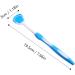 Buy Frcolor 2ST Tongue Cleaning Brush - Professional Oral Care Tool for Adults | Nanoplasty Multifunctional Cleaner in Blue & Orange - 19.5x3x0.6cm - Buy Online on GoSupps.com