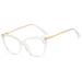 Xiaoyue oversized tr90 cat eyes computer reading glasses women blue light filter reading aid with spring hinge (color: Clear size: 1.5 x) 1.5 x clear