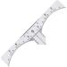 FOMIYES Scale Ruler 20 Pcs Makeup Gadgets Eyebrow Ruler Eyebrow Shaper Kit Guide Makeup Ruler Stickers Make up Eyebrow Tools - Buy Online on GoSupps.com