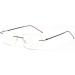 Buy Mincl Classic Fashion Rimless Progressive Multifocal Reading Glasses - Unisex Rectangular Design (Black 2.5) - International Shipping Available - Buy Online on GoSupps.com