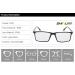 Buy Rectangular Anti Blue Light Goggle Computer Reading Glasses UV400-9195 (C1) - Protect Your Eyes from Digital Strain | Worldwide Shipping - Buy Online on GoSupps.com