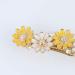 LEORX Wedding Hair Clip Yellow Crystal Daisy Barrette for Women Girls - Buy Online on GoSupps.com